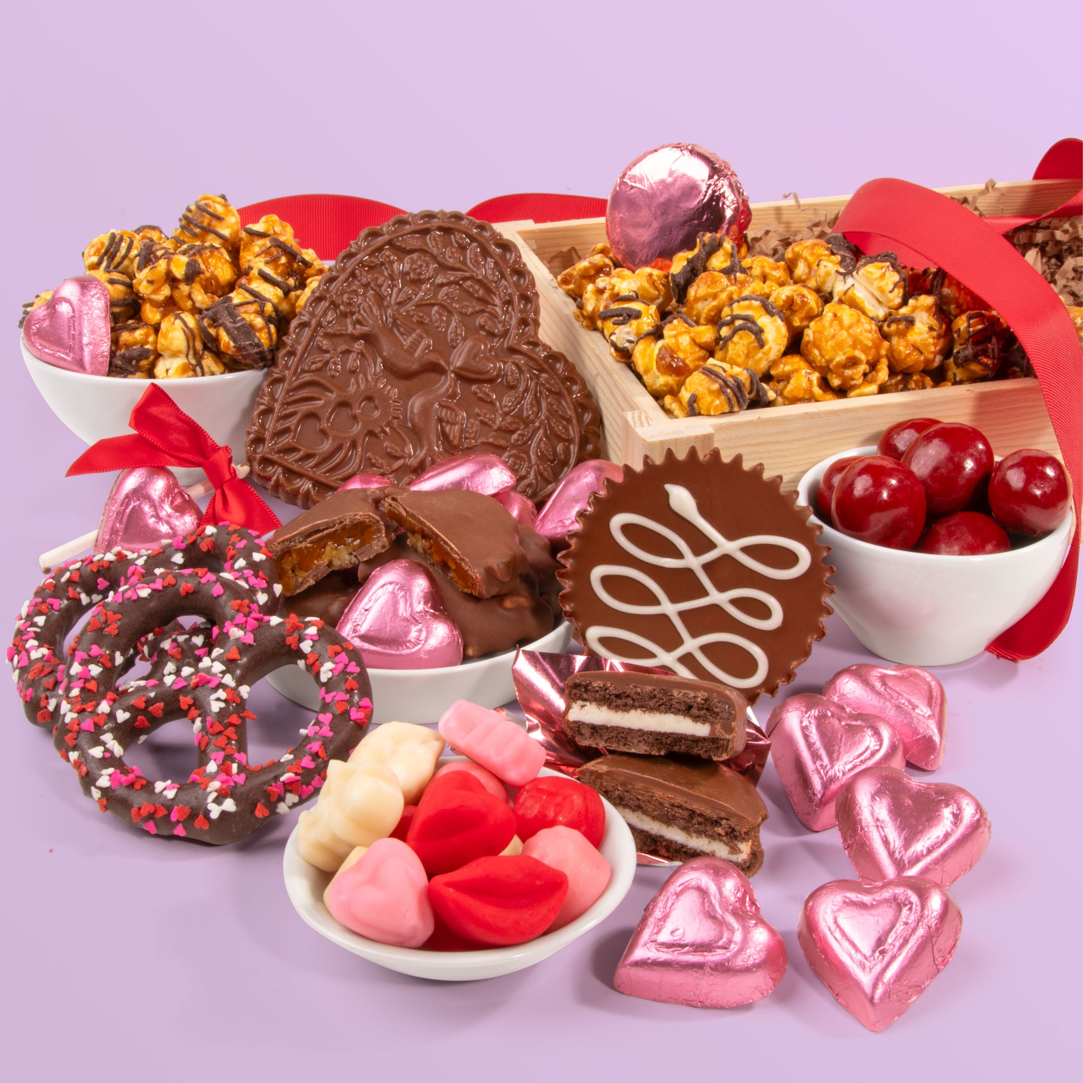 Deluxe Valentine Chocolate Gift Crate