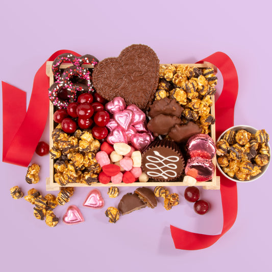 Deluxe Valentine Chocolate Gift Crate