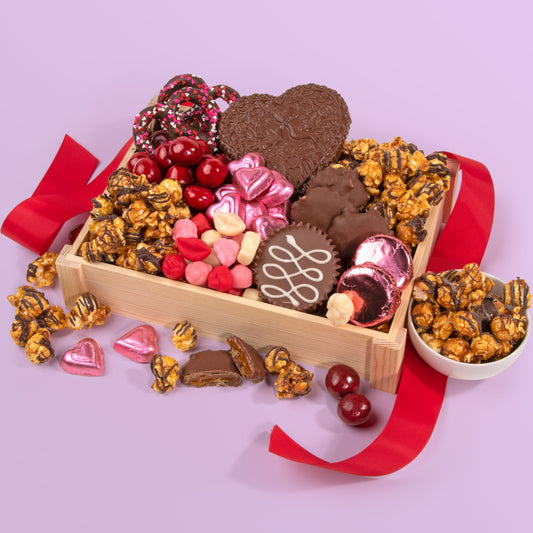 Deluxe Valentine Chocolate Gift Crate