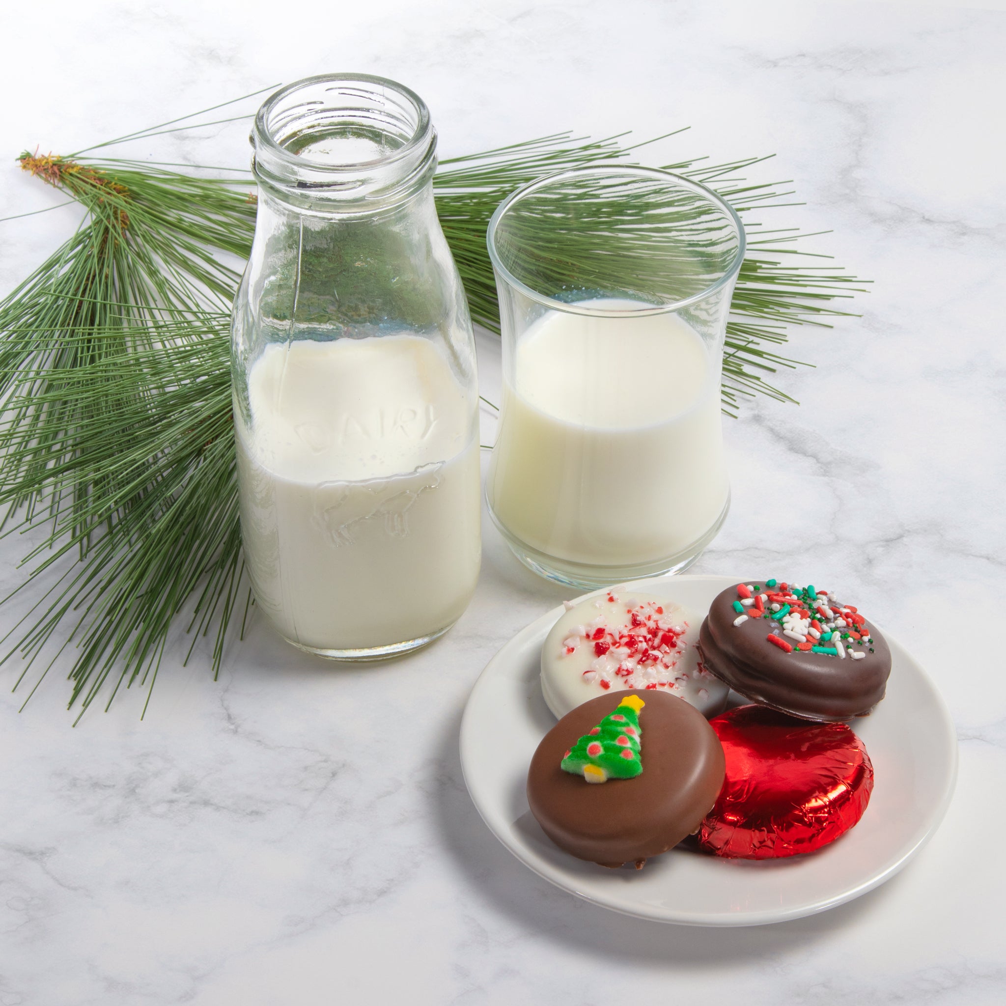 Christmas Chocolatey Covered Sandwich Cookies