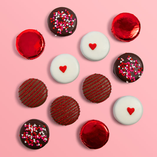 Be My Valentine Chocolatey Covered Sandwich Cookies