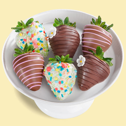 Flowers & Chocolate Dipped Berries