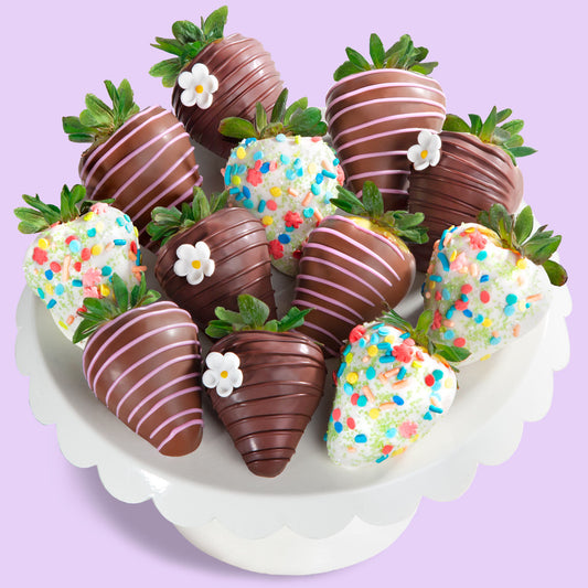 Flowers & Chocolate Dipped Berries